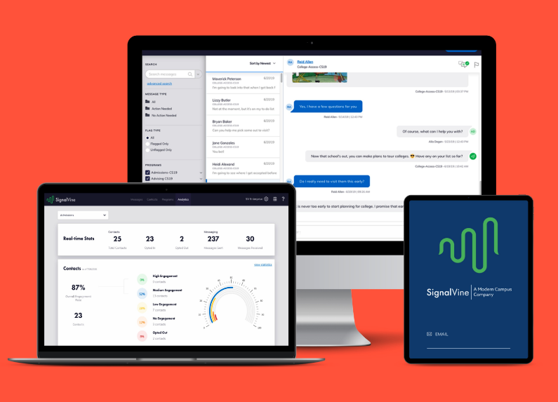 screenshot of Modern Campus Message